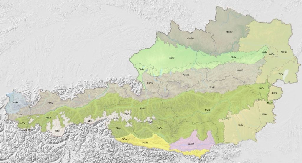 Biogeographische Regionen Österreich